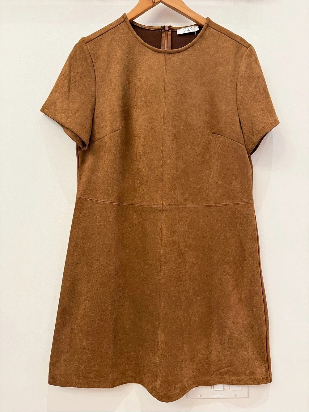 Suzy Shier Brown Mini Dress Size Large NWT
